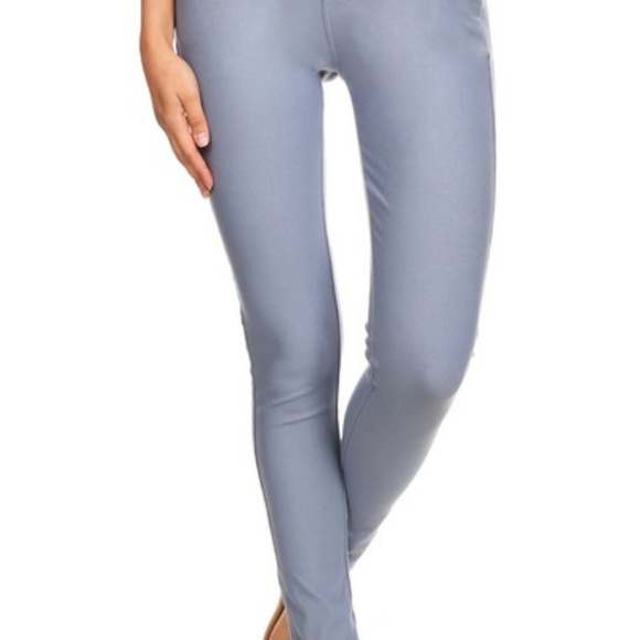 Women's Cotton-Blend Skinny Jeggings - Picture 3 of 5